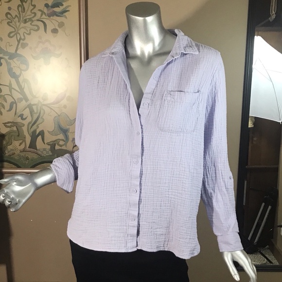 Nine West Women's Long Sleeve Double Gauze Button Up
New without tags. - Picture 2 of 13